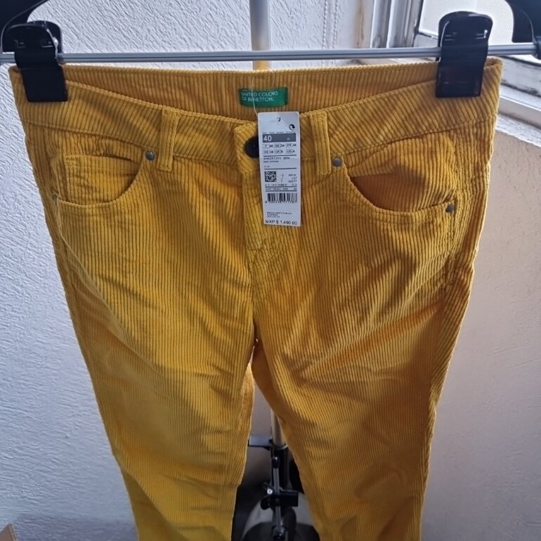 Pantalón Largo Benetton Pantalones Pana Mujer United Colors Of