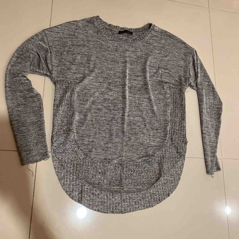 Blusa manga larga y cola de Zara de segunda mano GoTrendier