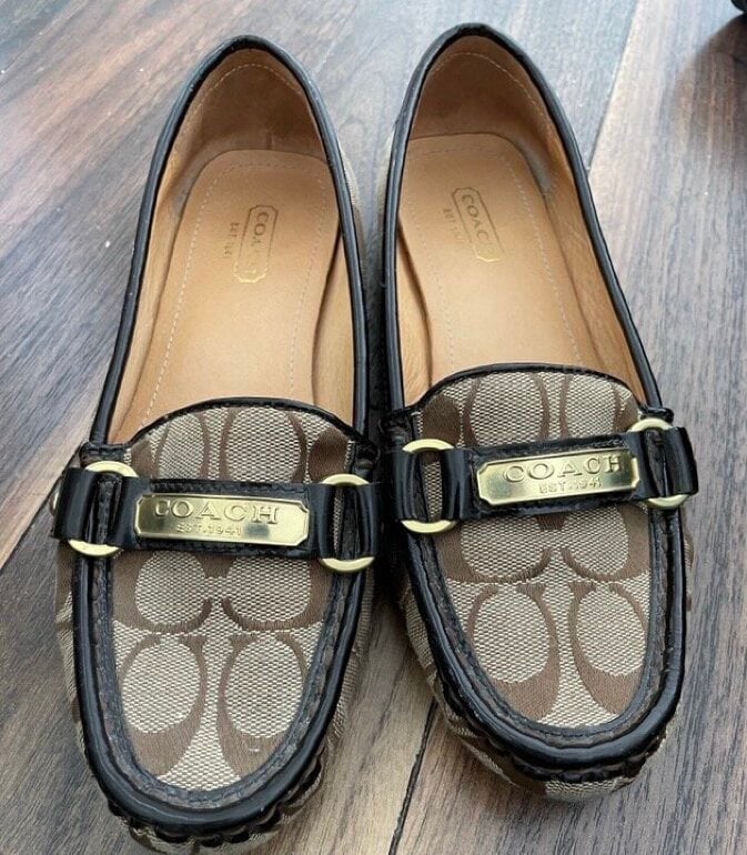 Mocasines Coach cafe 7US de segunda mano GoTrendier