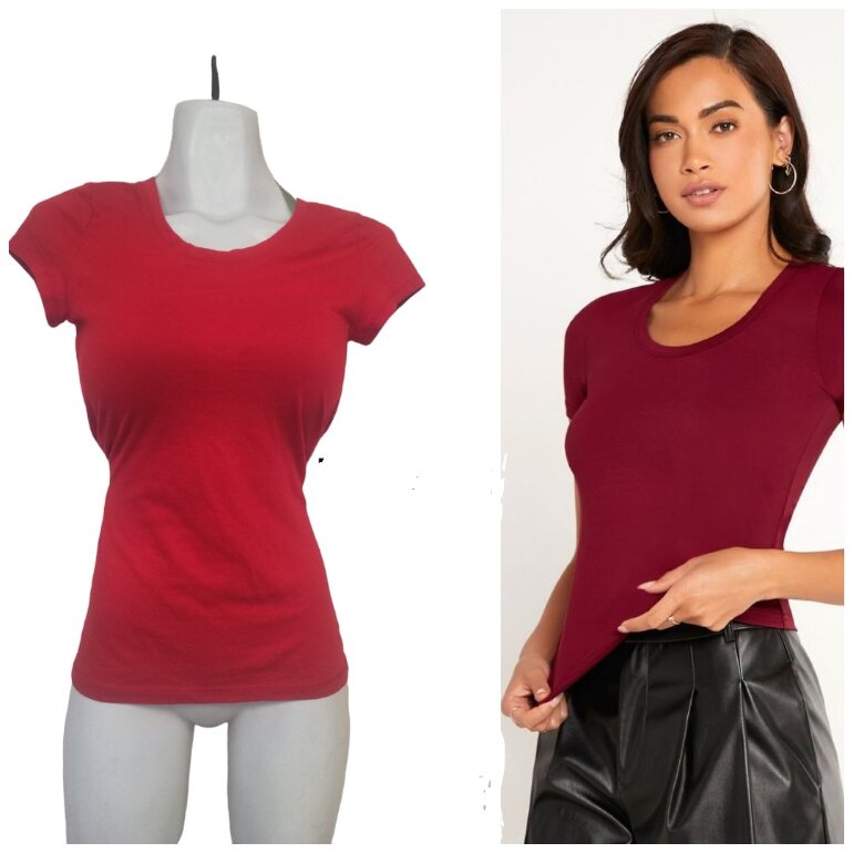 blusa roja basica