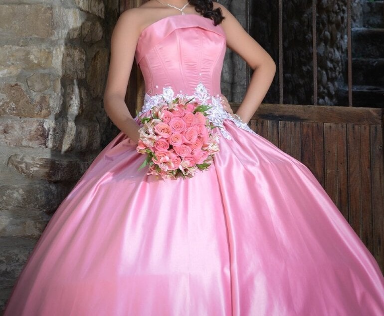 Palo Rosa Vestidos De 15 AÃ±os Color Pink Vestidos Color Palo De