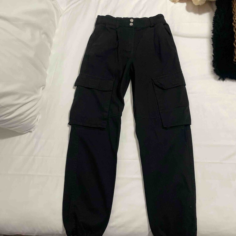 Pantalón Cargo Pantalones Largos Mujer Bershka Wide Leg Jeans