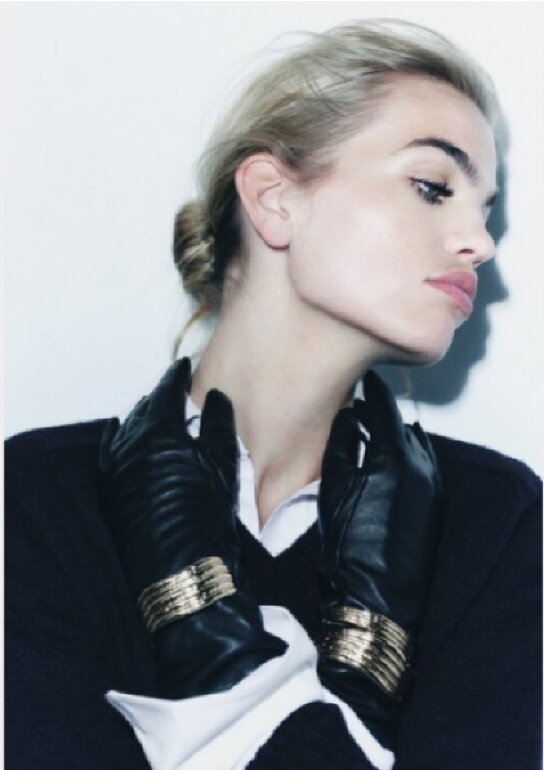 💫ZARA Guantes Piel Brazalete💫 de segunda mano GoTrendier