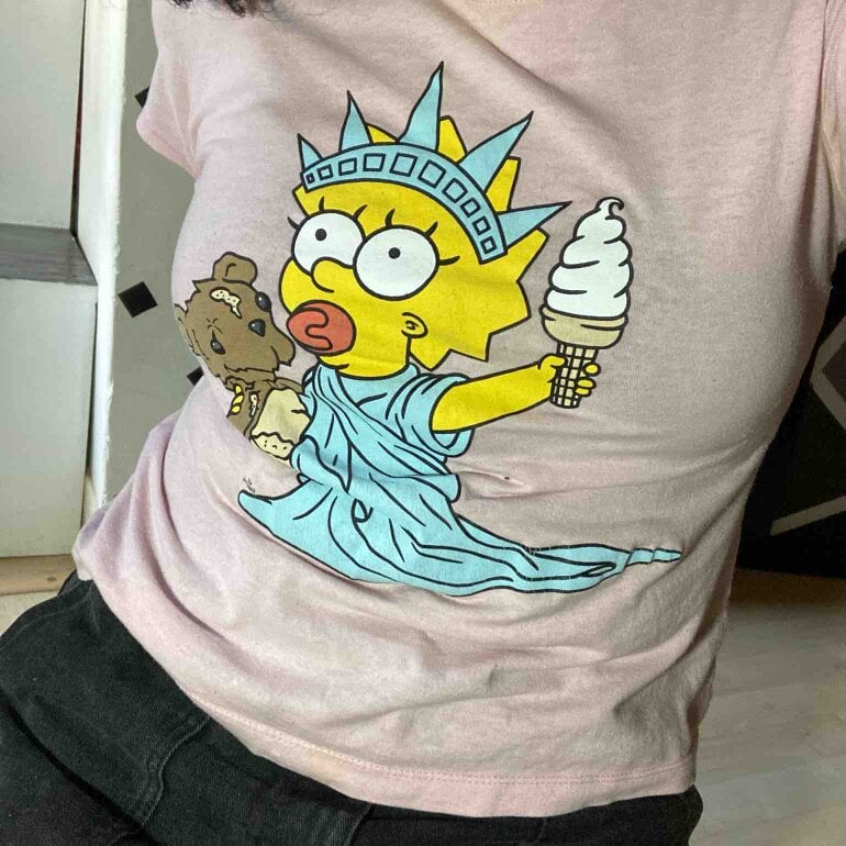 Playeras Ropa Para NiÃ±a En Cuidado Con El Perro Playera Rosa De