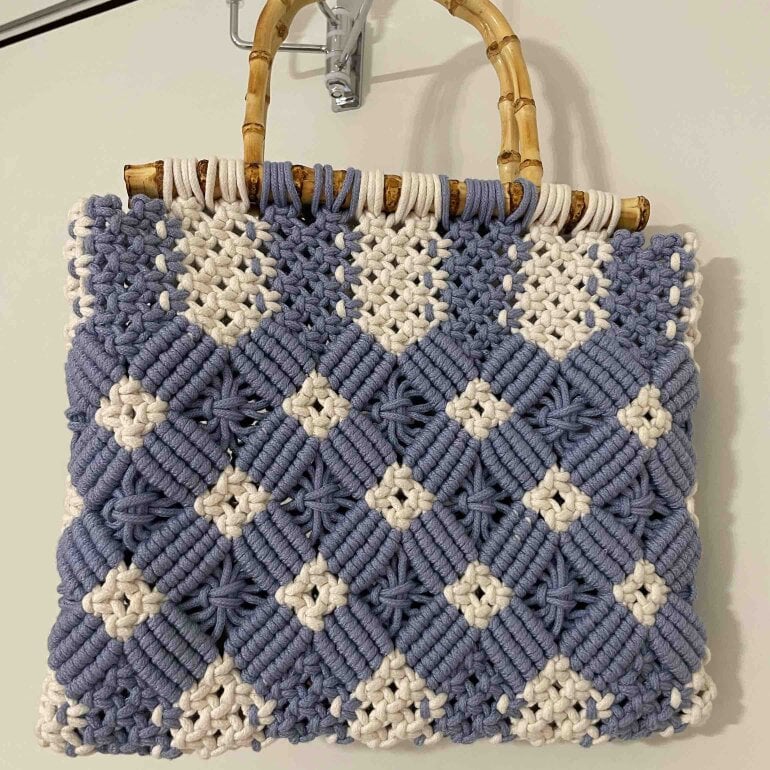 Bolso Crochet Asas de Bambú de Zara de segunda mano