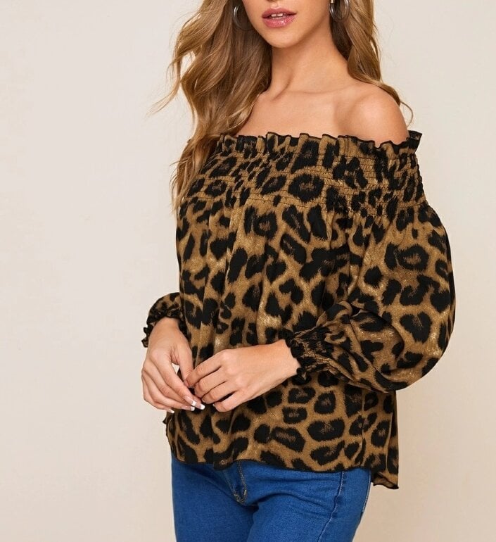 Blusa atigrada animal print tendencia de Otras marcas de segunda
