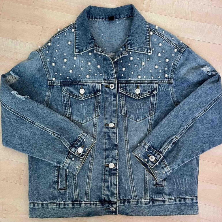 💙Chamarra de mezclilla pintada a mano🩵 de Otras marcas de