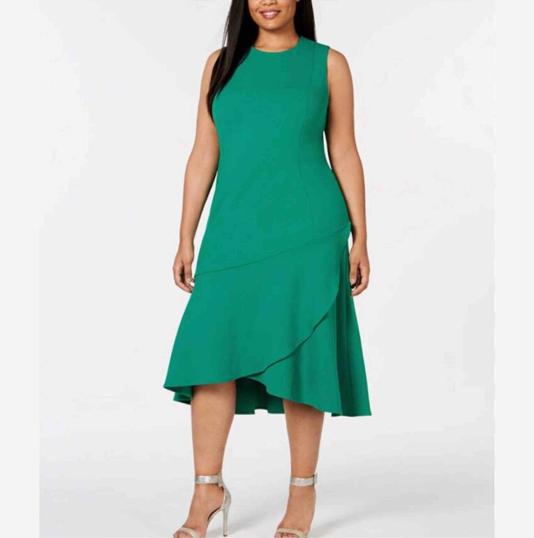 REMATE Vestido Calvin Klein verde de segunda mano GoTrendier - Main Image