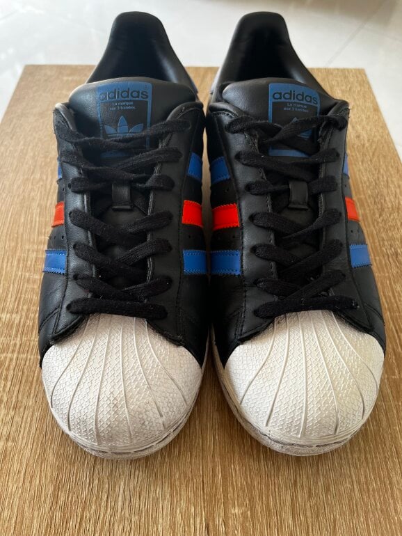 Adidas Bb2245 Adidas Superstar Black Blue Orange Adidas(アディダス