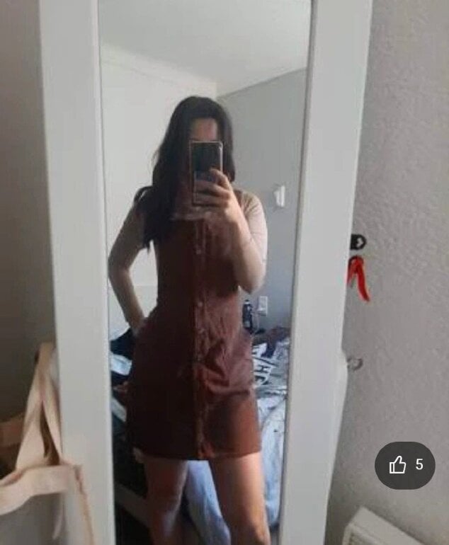 Vestido overol café pana de Shein de segunda mano GoTrendier