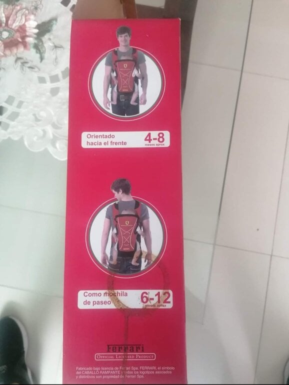 Cangurera para bebe marca Ferrari de segunda mano GoTrendier - Main Image
