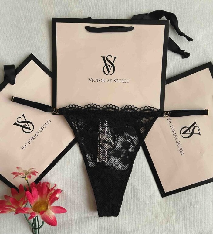 Encaje Precio De Ropa Interior Victoria Secret Tanga Encaje Negra