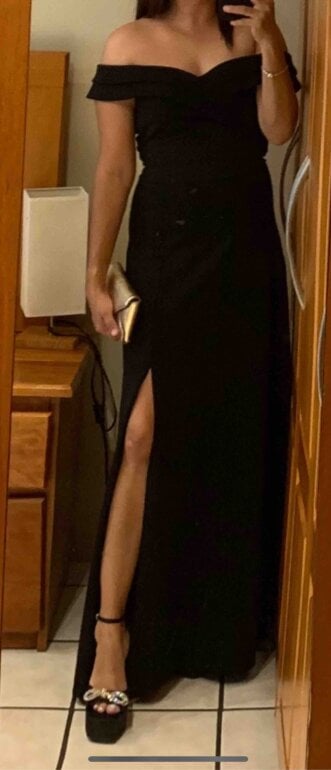 Vestido de noche negro de Vertiche de segunda mano GoTrendier