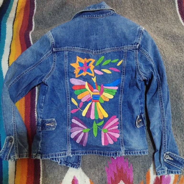 Palomares Dama Chamarra Palomares Terciopelo Tenango Chamarras