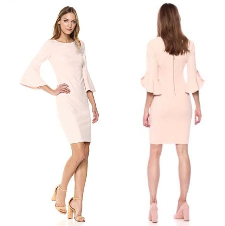 Vestido rosa Calvin Klein de segunda mano GoTrendier