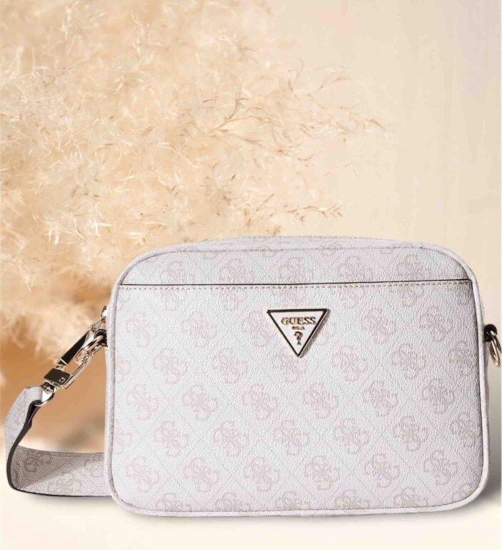 Bolso Guess Mujer Rosa Blanco Bolsos De Mano Guess Blanco De En