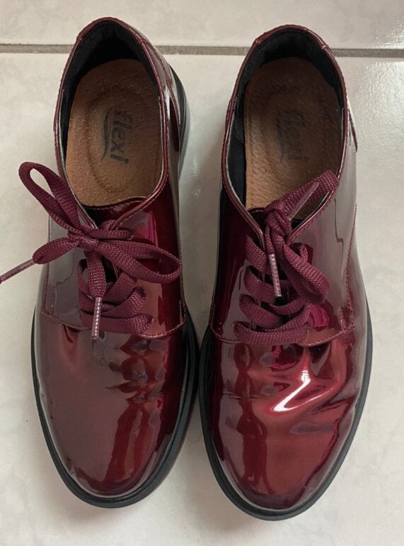 Zapatillas Flexi Zapatos Color Vino De Mujer Flexi Mocasines Rojos