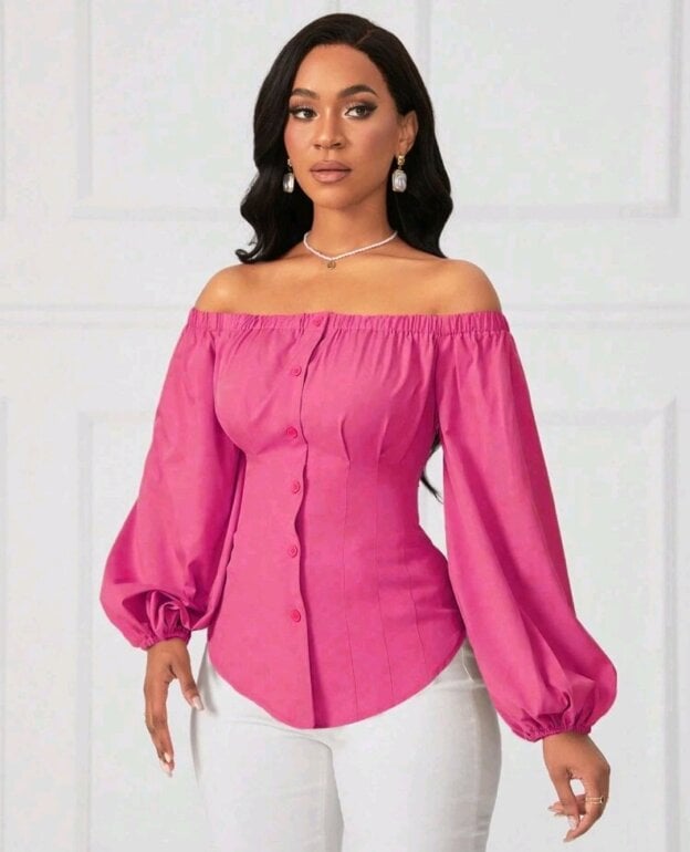 Shein Mexico Blusas Tallas Grandes Hombros Descubiertos Shein