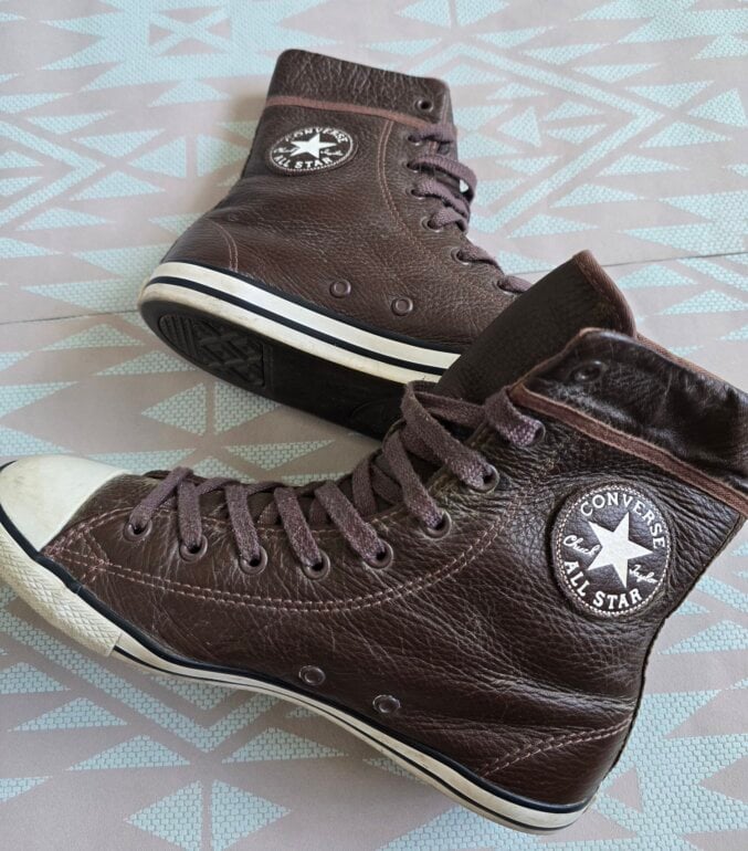Converse bota piel cafés de segunda mano GoTrendier