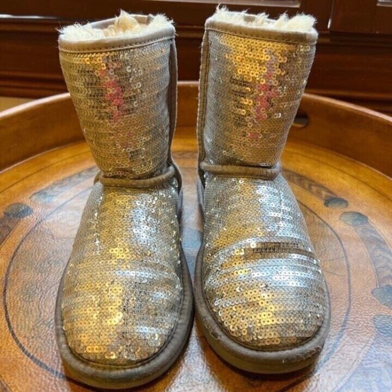 Ugg Classic Botas Ugg De Segunda Mano Lentejuela Botas Ugg Logo