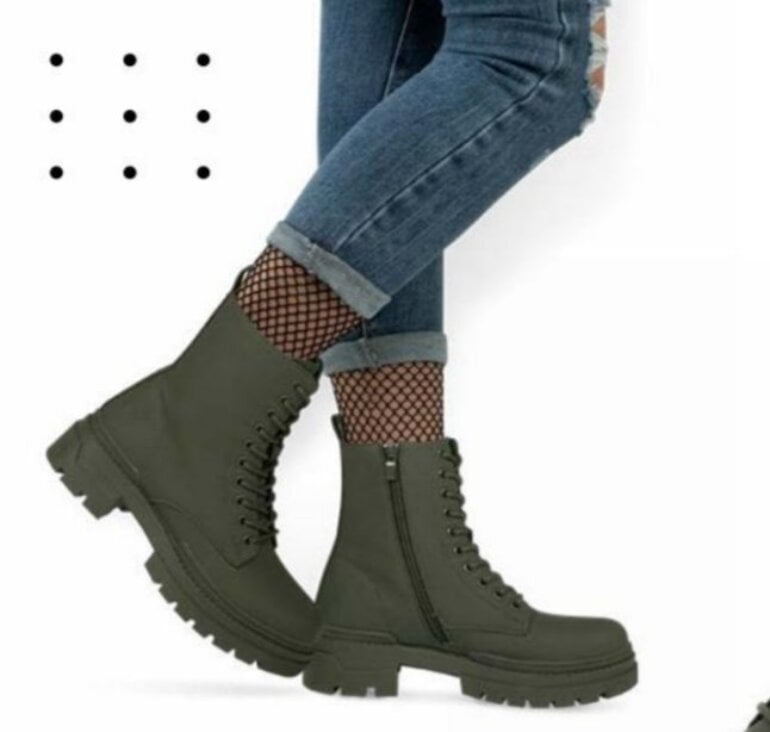 Botas Verdes Con Suela Track de Goodyear de segunda mano GoTrendier