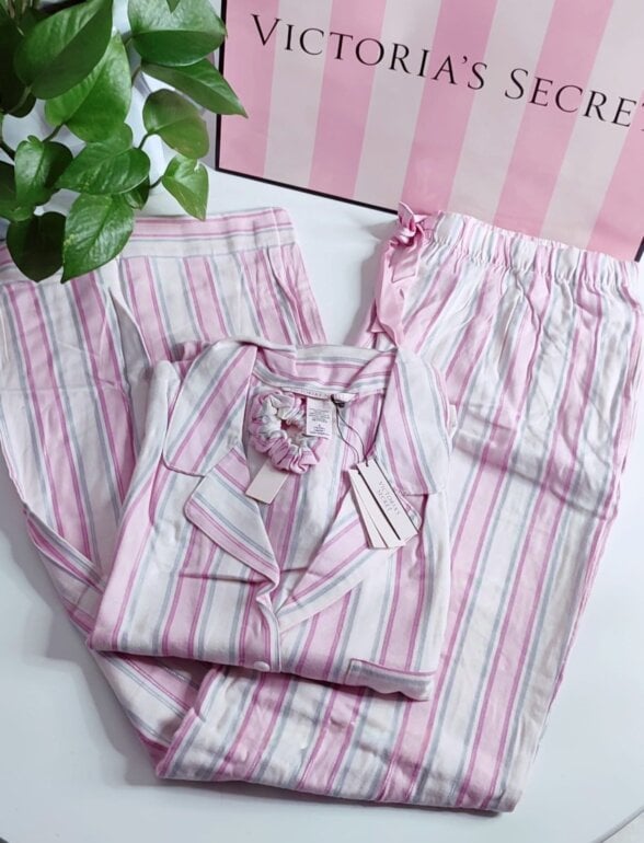Pijama franela rosa Victoria's Secret de segunda mano GoTrendier