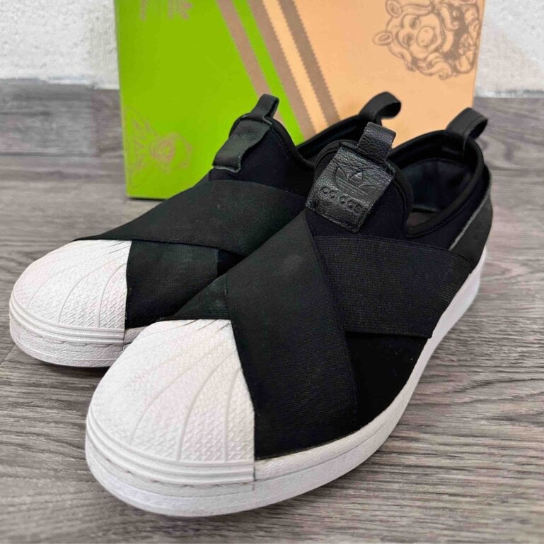 Adidas Originals Tenis Adidas Concha Negro Adidas Slip On Negro