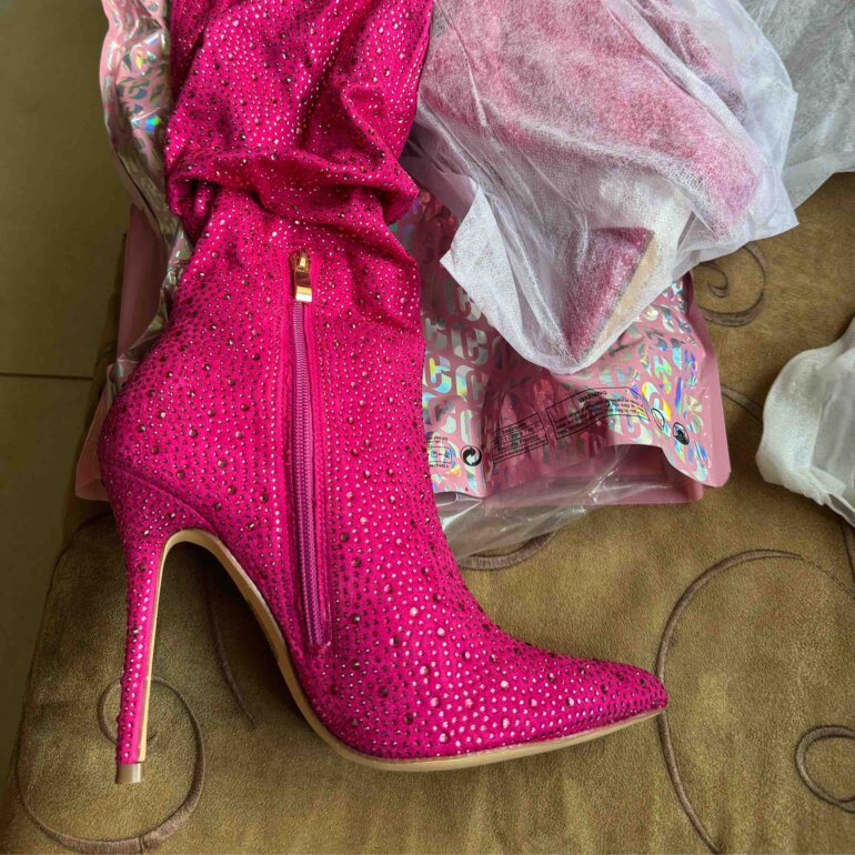 Shein Botas Largas Rosas Shein Botas Largas Rojas Outfit De Shein