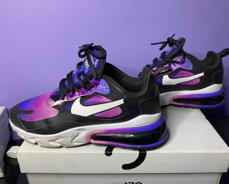 Air 270 React Nike 270 Violet Et Bleu Nike Sportswear Air Max 270