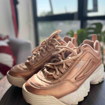 HOT Sneakers Tenis Fila Rose Gold Tenis Fila Rose Gold