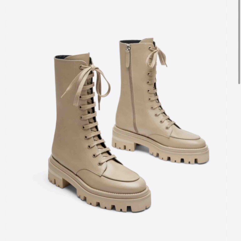 Zapato Botas Militares Uterque Botas Tipo Combat De Uterqüe De