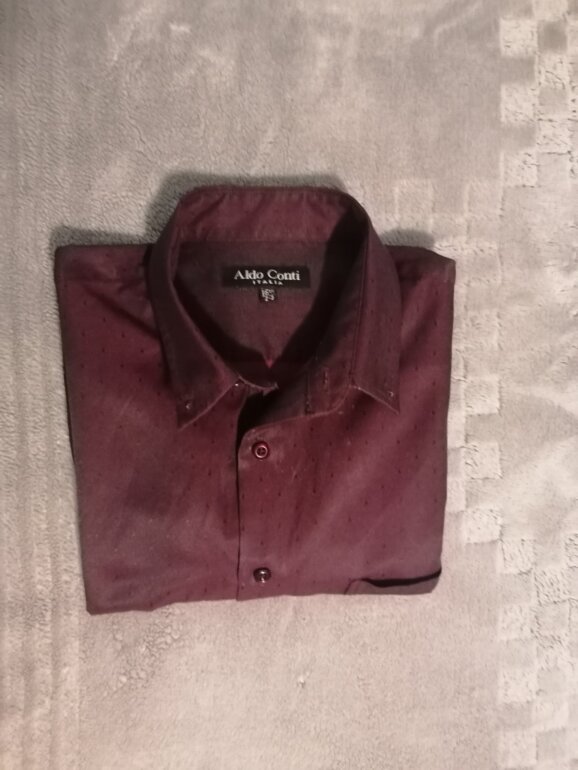 Aldo Conti Camisas De Color Vino Camisa Color Vino Formal Aldo