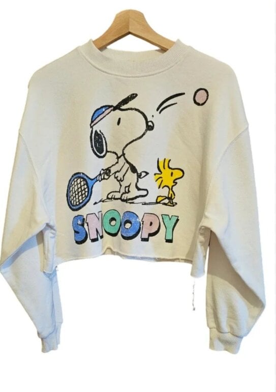 Stradivarius Sudadera De Snoopy Sudadera Verde Sudadera Roja