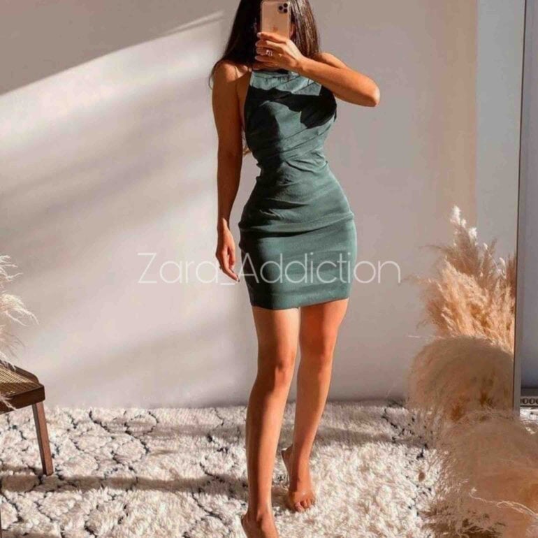 green mini dress zara Square Neck UK S UK SSquare neck Mini Dress Zara Mint Dress