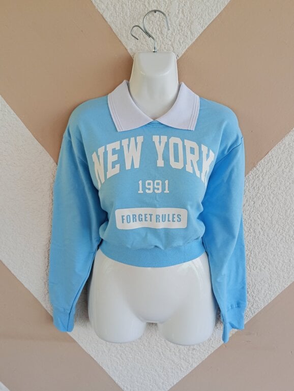 Sudadera Brandy Melville Erica Azules Claro Y Sudadera Brandy