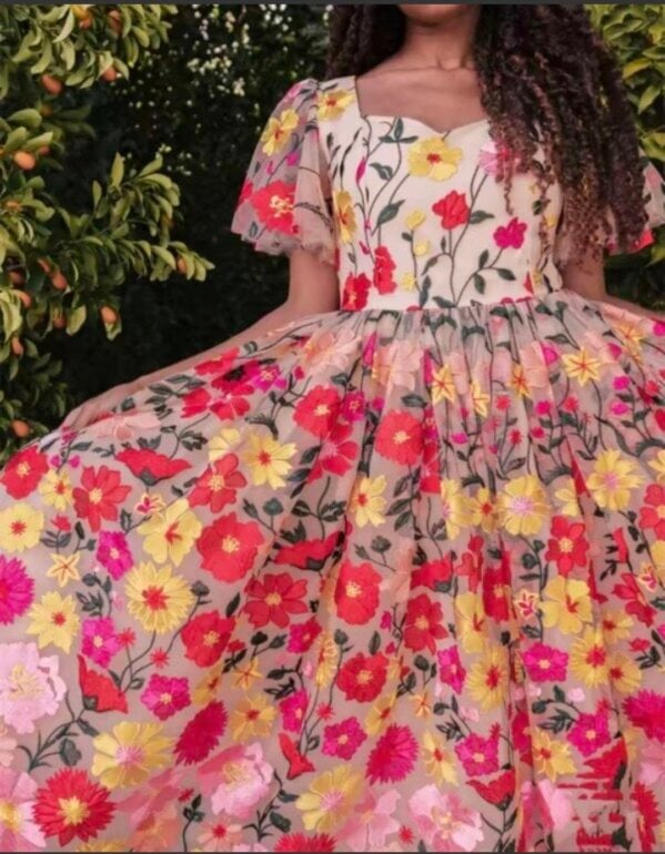 Amazon Vestidos De Fiesta Largos Con Tul Bordado Vestido De