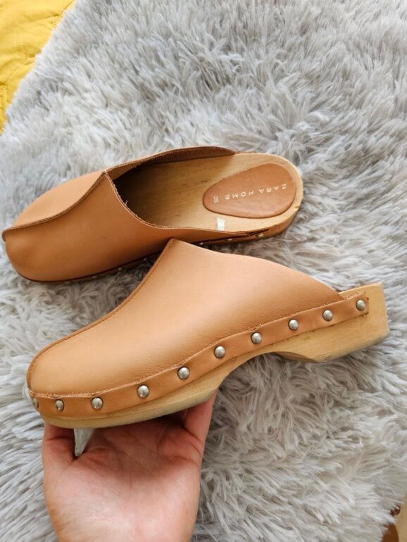 Calzado Zara Zuecos Madera Zara Home Zuecos Casuales Piel De Zara