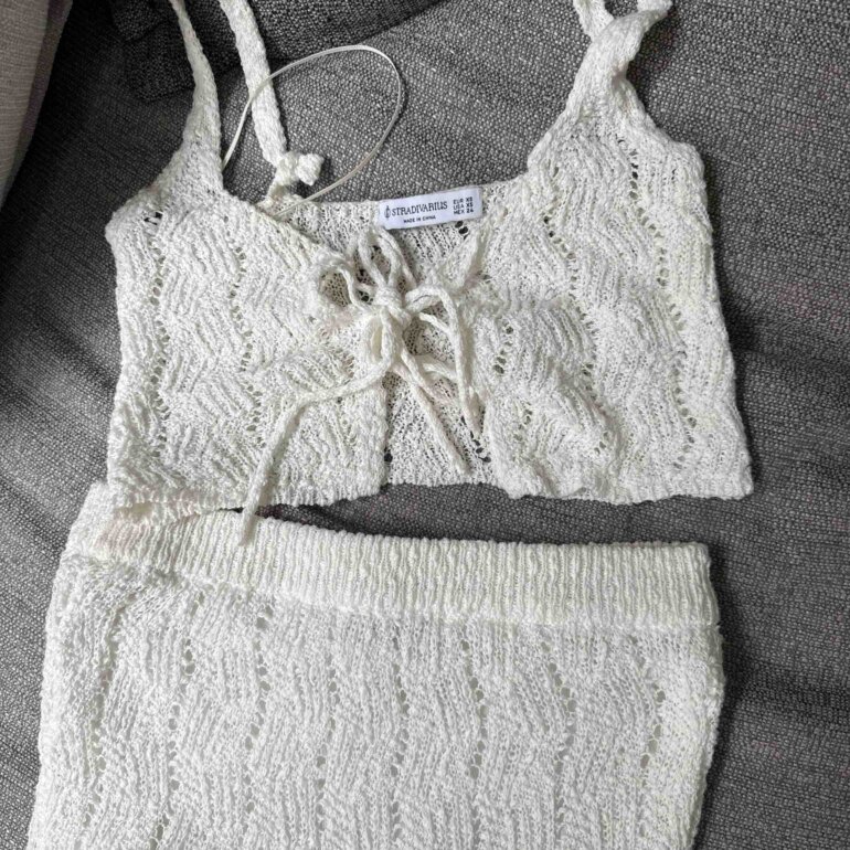 Crochet Stradivarius Tops Punto Camiseta Top Punto Stradivarius