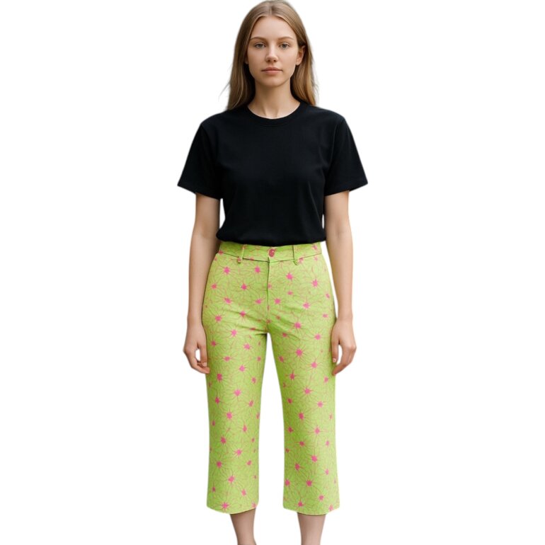 Pantalon verde de vestir mujer floreado Nanette Lepore - Imagen 5