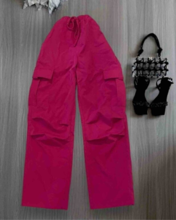 Pantalon Rosa Fucsia Zara Pantalón Cargo Fucsia Zara De