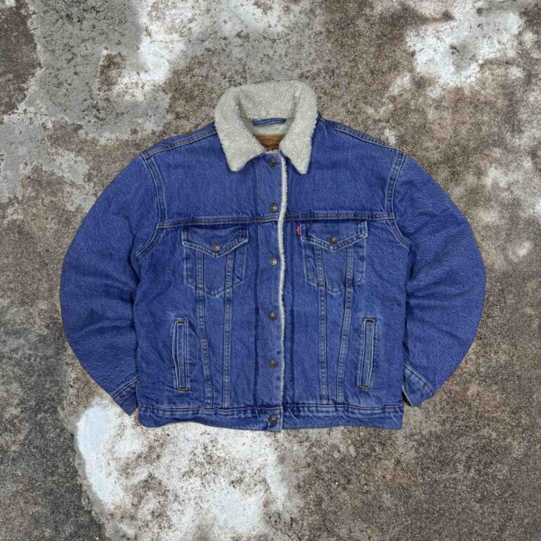 Mezclilla Aborregada Levis De Mezclilla Chamarra Levis Aborregada