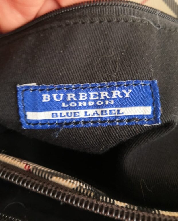 Burberry Blue Quilted Denim Small Lola Bag | myGemma | Item