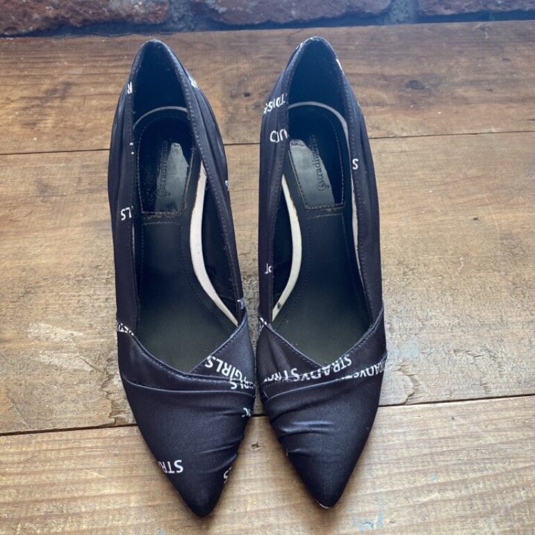 Stradivarius Zapato Salon Negro Rebajas Stradivarius Zapato Tacon