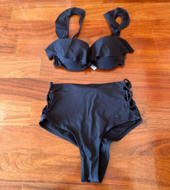 De Baño Bikini Tiro Alto Oysho Bikini Negro Push Up Oysho De