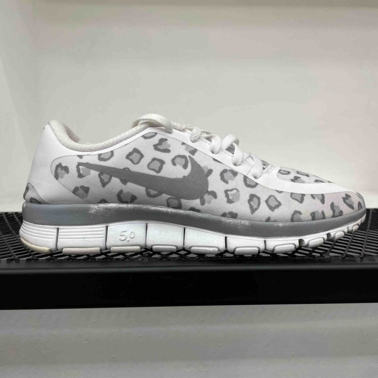 cheetah white nikes