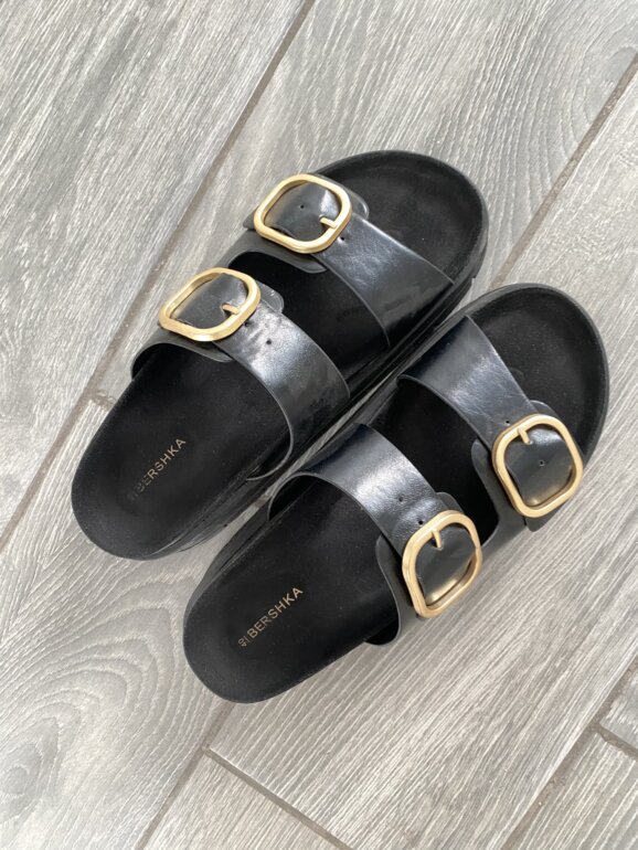 Huaraches negros Bershka de segunda mano GoTrendier