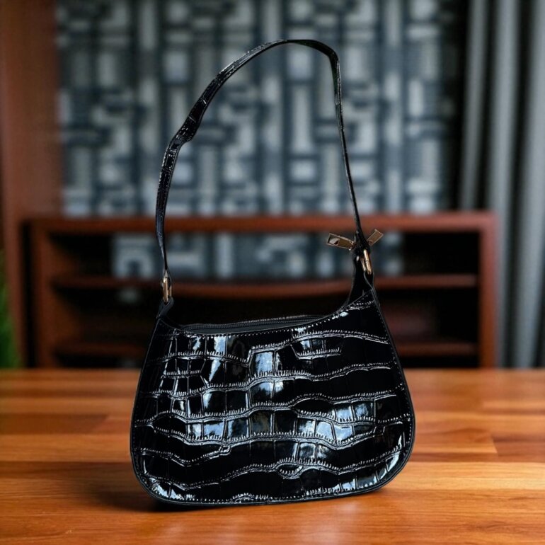 bolso guess negro baguette