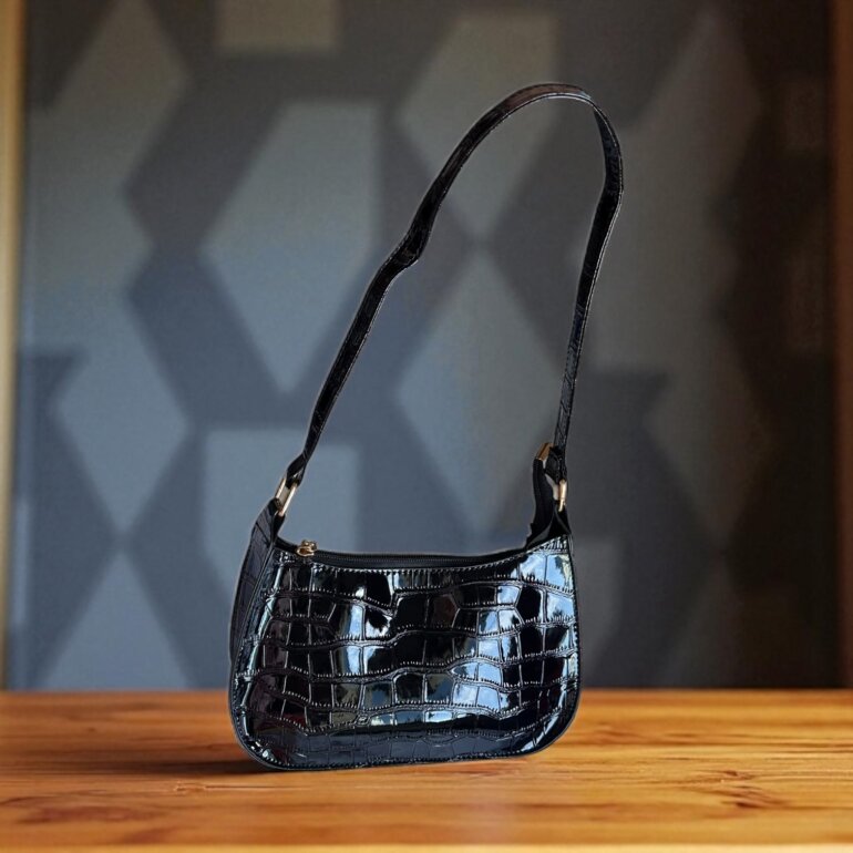 bolso guess negro baguette