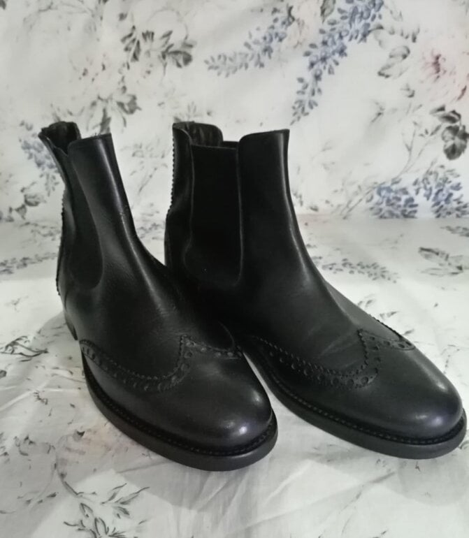 Botas Botines Marca Italiana Botines Italianos De Cuero Genuino