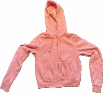 Sudadera rosa con gorrito de Cuidado Con El Perro de segunda mano